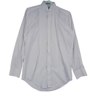 Neil Allyn Formal Tuxedo Dress Shirt Pleated White MENS XL 34-35 3719